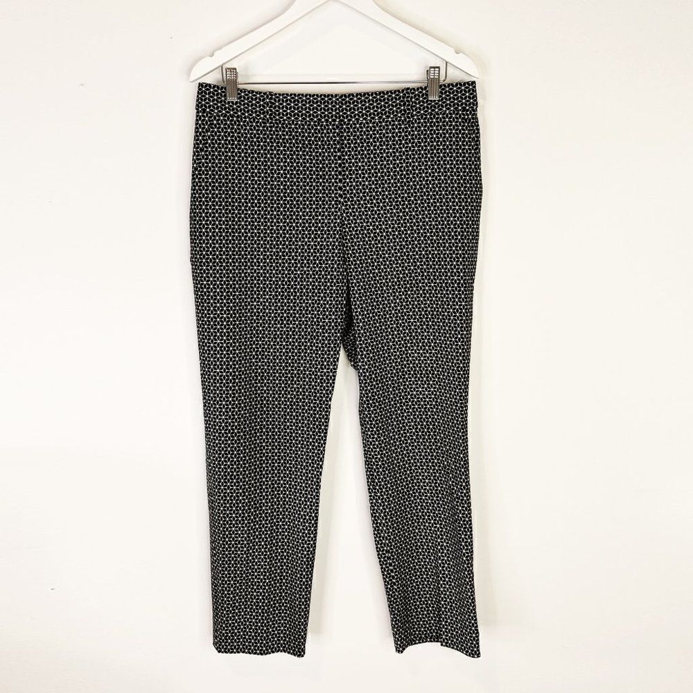 Theory Treeca 2 Tile Geo Wool Dress Pants - Picture 2 of 8